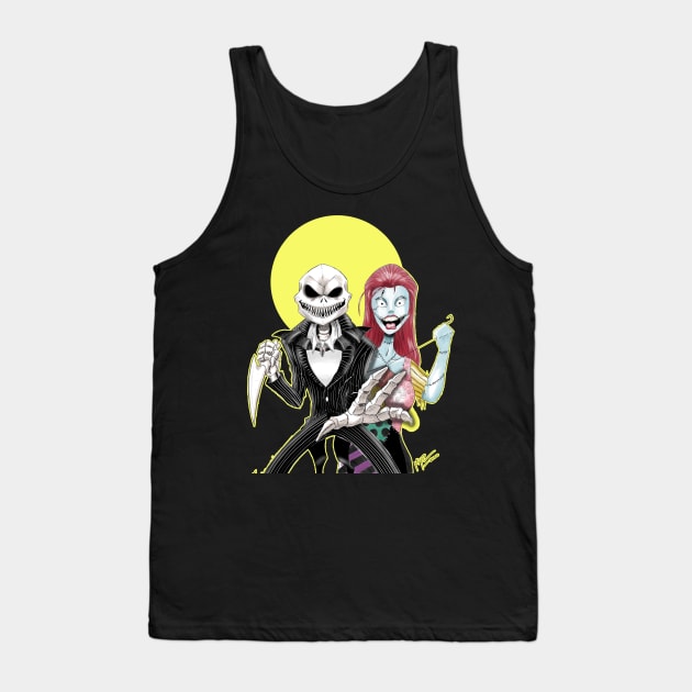 Jack and Sally Tank Top by ArtbyMyz